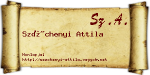 Széchenyi Attila névjegykártya